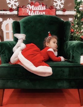 Kidsabu Noelcute Kırmızı Yılbaşı Elbise